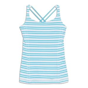 Lululemon Free to Be Striped Criss Cross Tank Top